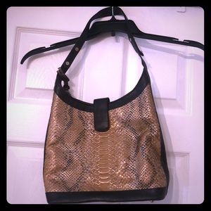 Rare Gold snake Brahmin shoulder bag